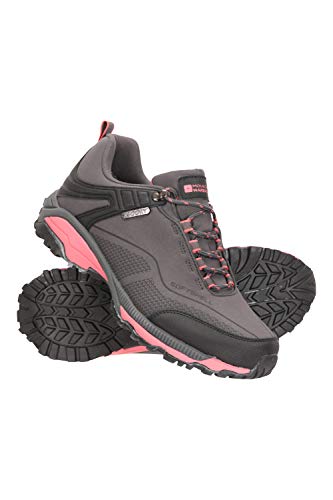 Mountain Warehouse Zapatillas Impermeables Collie para Mujer - Calzado liviano para Damas, Zapatos Transpirables, Zapatos Suaves para Caminar Gris Talla Zapatos Mujer 38 EU