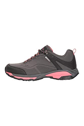 Mountain Warehouse Zapatillas Impermeables Collie para Mujer - Calzado liviano para Damas, Zapatos Transpirables, Zapatos Suaves para Caminar Gris Talla Zapatos Mujer 40 EU