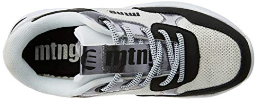 MTNG Angie, Zapatillas Deportivas, Yoda Negro/Carina Plata/Action PU Blanco, 39 EU