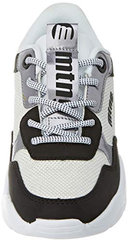 MTNG Angie, Zapatillas Deportivas, Yoda Negro/Carina Plata/Action PU Blanco, 39 EU