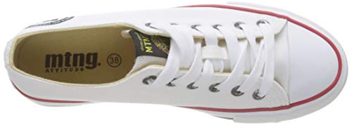 MTNG Attitude 69423 - Zapatillas para Mujer, Blanco (Canvas I222) 40 EU