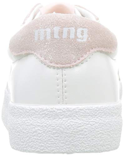 MTNG Attitude 69596, Zapatillas para Mujer, Blanco (Action PU Blanco/Softmet Gris Claro/Rosa Claro C46330), 40 EU