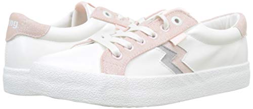 MTNG Attitude 69596, Zapatillas para Mujer, Blanco (Action PU Blanco/Softmet Gris Claro/Rosa Claro C46330), 40 EU