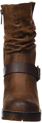MTNG Collection 57527, Botas Biker Mujer, Marrón (Karma Cuero/Vaqueta Cuero C42822), 39 EU