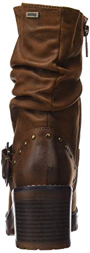MTNG Collection 57527, Botas Biker Mujer, Marrón (Karma Cuero/Vaqueta Cuero C42822), 39 EU