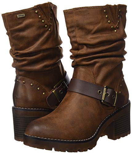 MTNG Collection 57527, Botas Biker Mujer, Marrón (Karma Cuero/Vaqueta Cuero C42822), 39 EU