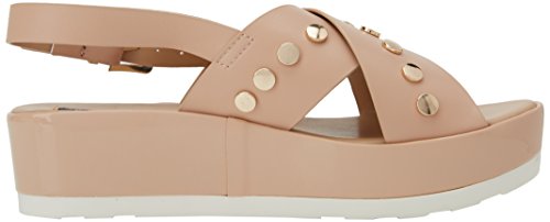 MTNG FUJY, Sandalias con Plataforma Mujer, Rosa (Basico Nude), 36 EU