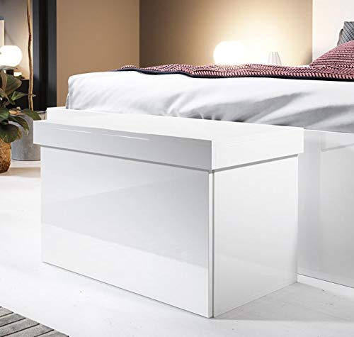 muebles bonitos Baúl Zapatero Dorian en Color Blanco