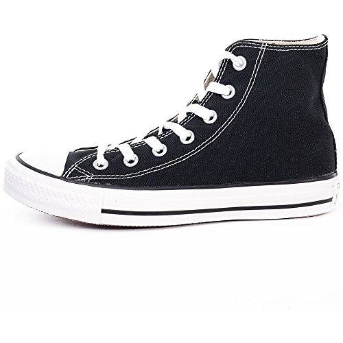 Mujer Converse All Star Hi Alto Top Chuck Taylor Chucks Entrenadores - Negro - 42
