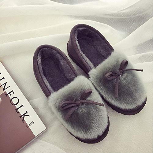 Mujer Zapatillas de Estar Invierno casa Cerradas Calienta con Comodidad Pantuflas