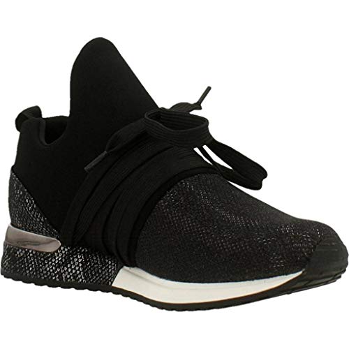 Mujeres Zapatos Planos Black Negro, (Black) 1804189-4001