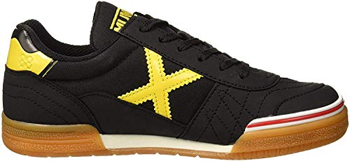 Munich Gresca Kid 02 S, Zapatillas de Deporte Niño, Negro (Negro/Amarillo 606), 35 EU