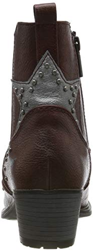 MUSTANG 1346-502-55, Botas Camperas Mujer, Rojo Burdeos 55, 37 EU