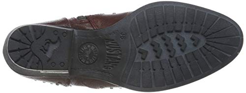 MUSTANG 1346-502-55, Botas Camperas Mujer, Rojo Burdeos 55, 37 EU