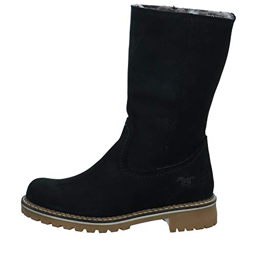 Mustang 2871-608 - Botas de invierno para mujer, de ante, color Negro, talla 36 EU