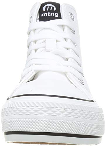 Mustang Bigger-K, Zapatillas Deportivas Mujer, Action PU Blanco, 37 EU
