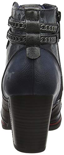Mustang - Stiefelette, Botines Mujer, Azul (Dunkelblau 800), 36 EU