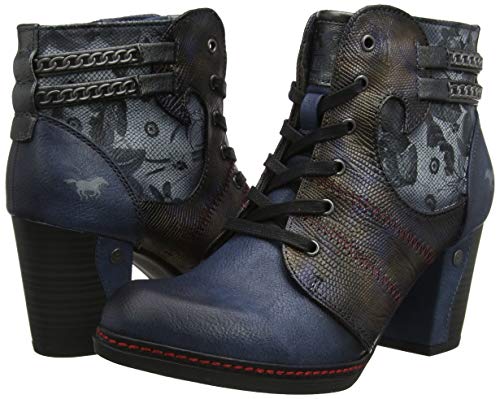 Mustang - Stiefelette, Botines Mujer, Azul (Dunkelblau 800), 36 EU