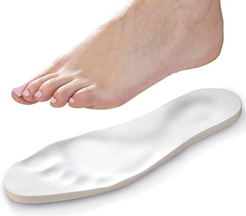 Mycare + 2 pares de plantillas de espuma viscoelástica ortopédicas, soporte de arco unisex, absorción de golpes, antiolor, para el talón, dolor de espalda, fascitis plantar, Talla 36-46