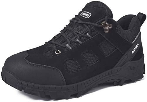 Nasonberg Zapatillas de senderismo para hombre y mujer, impermeables, antideslizantes, ligeras, deportivas, cómodas., color Negro, talla 45 EU