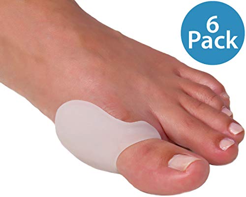 NatraCure Gel Protector de Juanete de Dedo Gordo - (1316-M NCBC 6PK) - (Para Alivio del Dolor por Fricción, Presión y Juanetes Hallux)