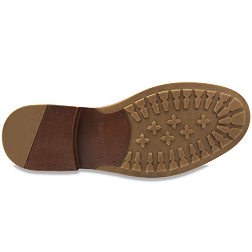 Nautica Zapatos de vestir para hombre con punta de ala, cordones Oxford Business Casual, Negro (Negro liso), 42.5 EU