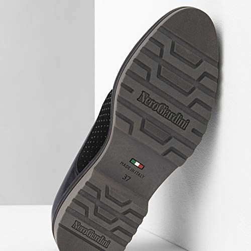 NeroGiardini A806560D Blucher Mujer De Piel Y Ante - Negro 38 EU
