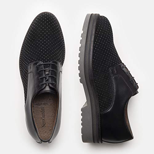 NeroGiardini A806560D Blucher Mujer De Piel Y Ante - Negro 38 EU