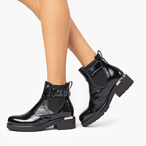 NeroGiardini A909765D Botines Mujer De Charol - Negro 38 EU