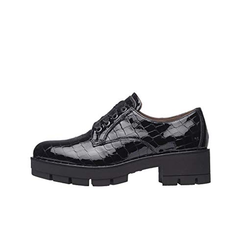 NeroGiardini A909783D Blucher Mujer De Piel Y Tela - Negro 39 EU