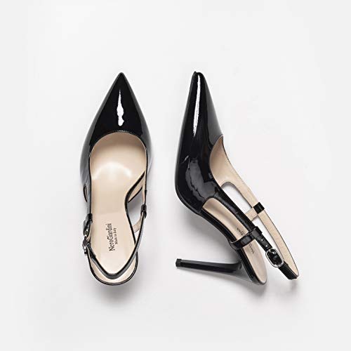 NEROGIARDINI E011040DE Slingback Mujer De Charol - Negro 37 EU