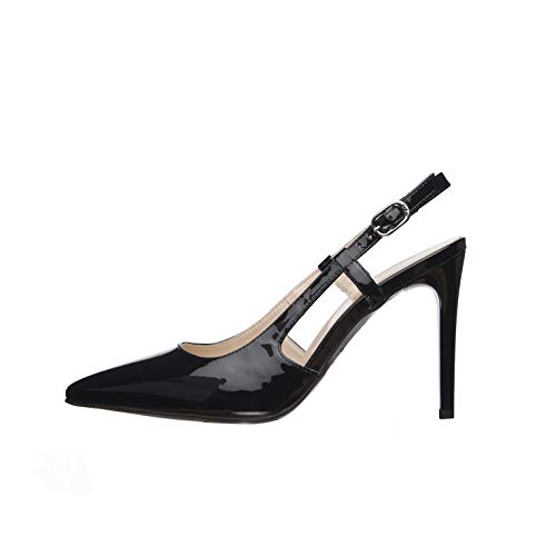NEROGIARDINI E011040DE Slingback Mujer De Charol - Negro 37 EU