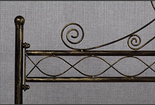 NEUN WELTEN Perchero burro Estilo Vintage perchero-paraban de forja de calidad con una balda – Elegante y sólida - Diseño único (Bronce)