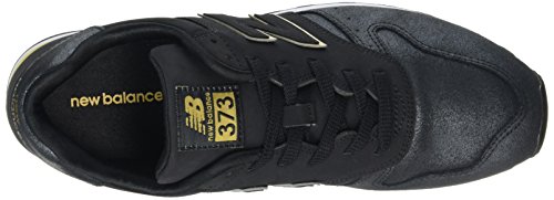 New Balance 373, Zapatillas para Mujer, Negro (Black/Gold Ng), 39 EU