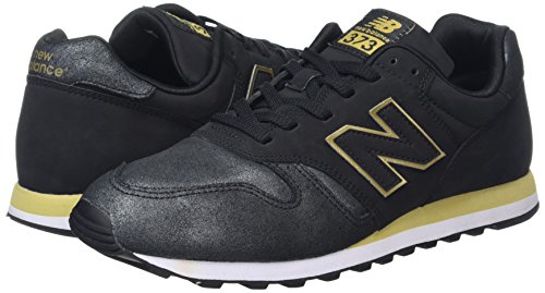New Balance 373, Zapatillas para Mujer, Negro (Black/Gold Ng), 39 EU