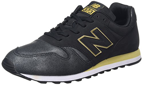 New Balance 373, Zapatillas para Mujer, Negro (Black/Gold Ng), 39 EU