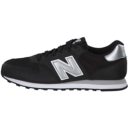 New Balance 500 Core, Zapatillas Hombre, Negro (Black Silver), 43 EU