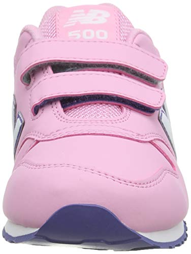 New Balance 500 YV500RPT Wide, Zapatillas para Niñas, Pink (Candy Pink RPT), 31 EU