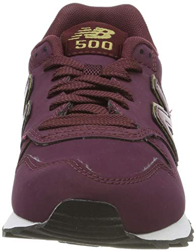 New Balance 500, Zapatillas para Mujer, Dorado (Burgundy Burgundy), 36 EU