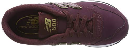 New Balance 500, Zapatillas para Mujer, Dorado (Burgundy Burgundy), 36 EU