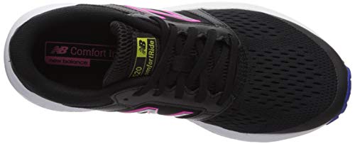 New Balance 520v5 Cushioning, Zapatillas para Correr Mujer, Negro/Rosa, 37 EU