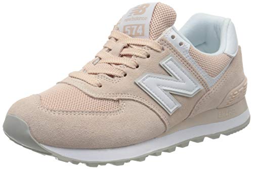 New Balance 574, Zapatillas Clásicas Mujer, Rosa (Smoked Salt with White), 38 EU