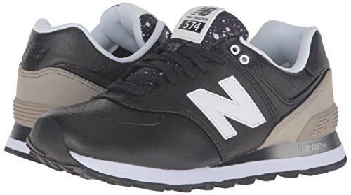 New Balance 574, Zapatillas Deportivas Mujer, Negro (Black/grey), 38 EU