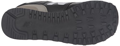 New Balance 574, Zapatillas Deportivas Mujer, Negro (Black/grey), 38 EU