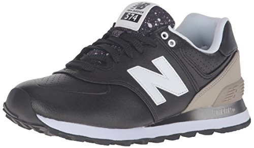 New Balance 574, Zapatillas Deportivas Mujer, Negro (Black/grey), 38 EU