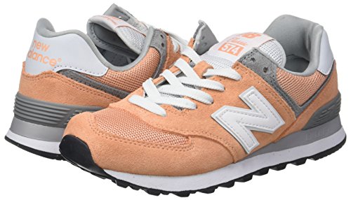 New Balance 574, Zapatillas Deportivas Mujer, Rosa (Peach), 37.5 EU
