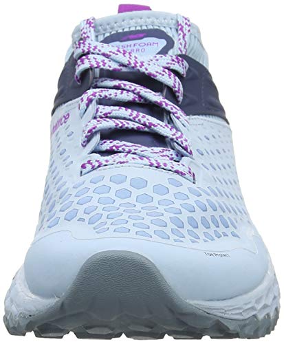 New Balance Fresh Foam Hierro v4, Zapatillas de Running para Mujer, Azul (Air/Voltage Violet/Vintage Indigo A4), 38 EU