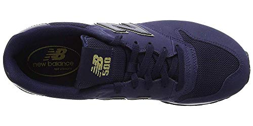 New Balance Gw500v1, Zapatillas de Deporte para Mujer, Azul (Navy/Gold Ngn), 44 EU