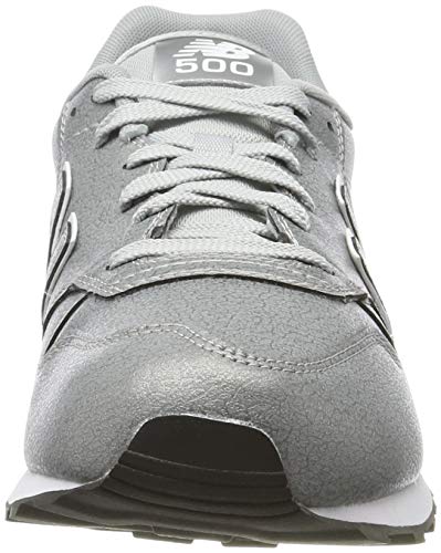 New Balance Gw500v1, Zapatillas de Deporte para Mujer, Plateado (Metallic Silver/Metallic Silver Mta), 36.5 EU