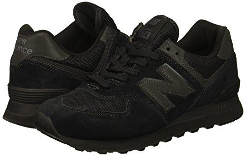 New Balance Hombre 574v2-core Trainers Zapatillas, Negro (Triple Black), 40.5 EU